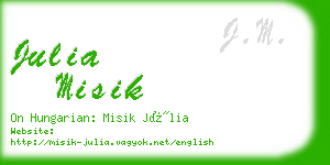 julia misik business card